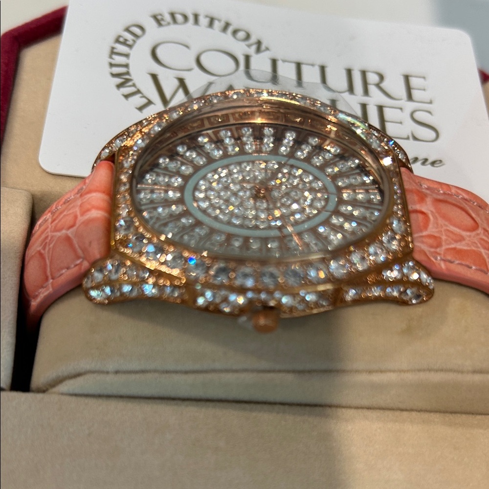 Adrienne Limited Edition Watch with Pink Strap and Silver Accents - Picture 5 of 8